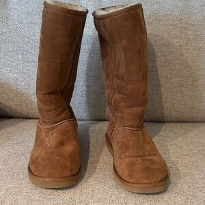 UGG Chestnut Suede Tall Boots